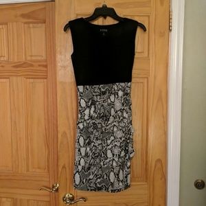 Enfocus Studio Sleeveless midi dress, snakeskin